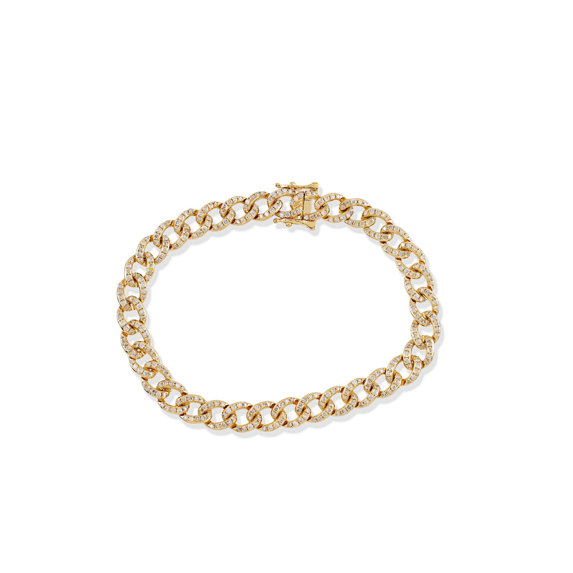 7mm Yellow Gold Cuban Bracelet