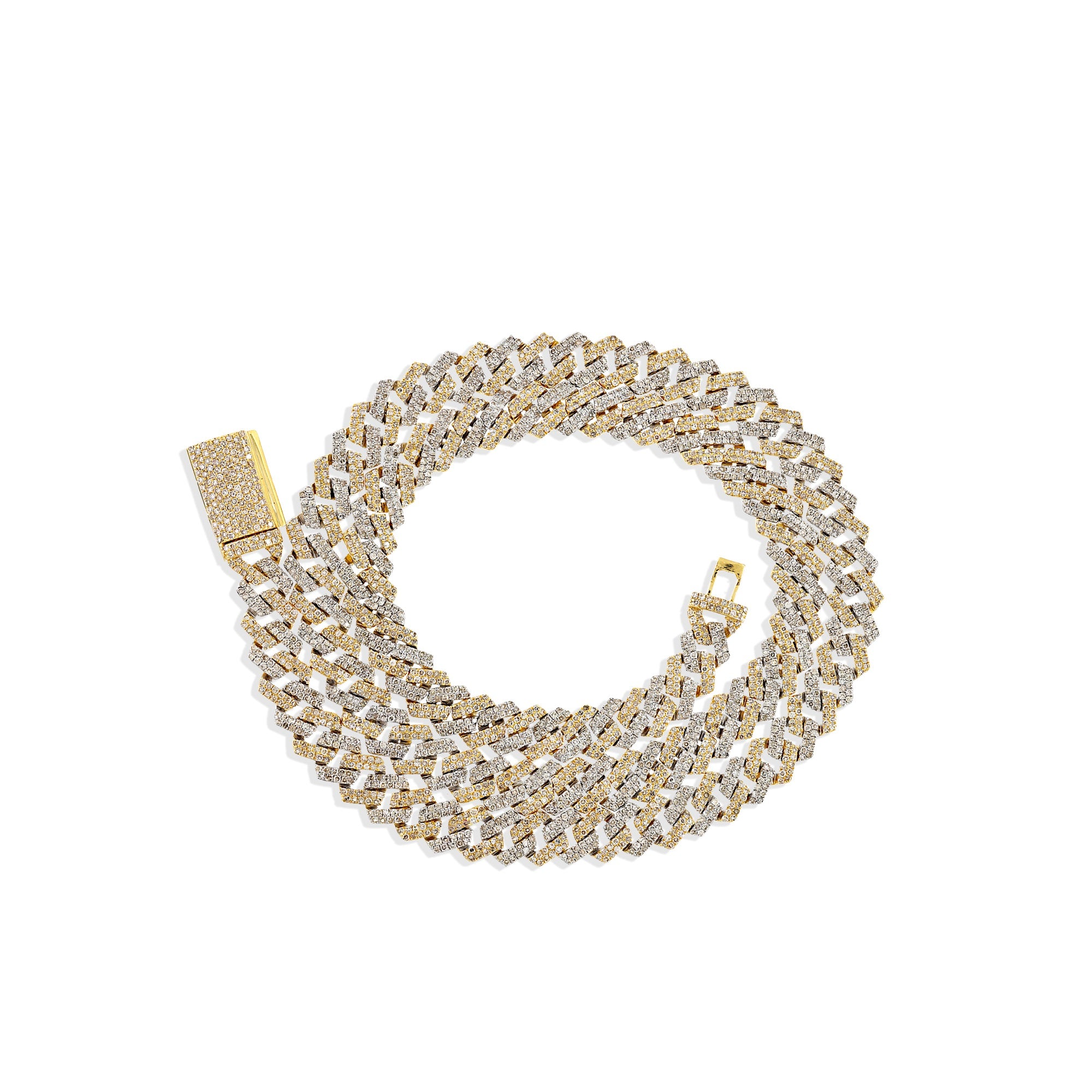 6.5mm Yellow Gold Two Tone Cuban Chain