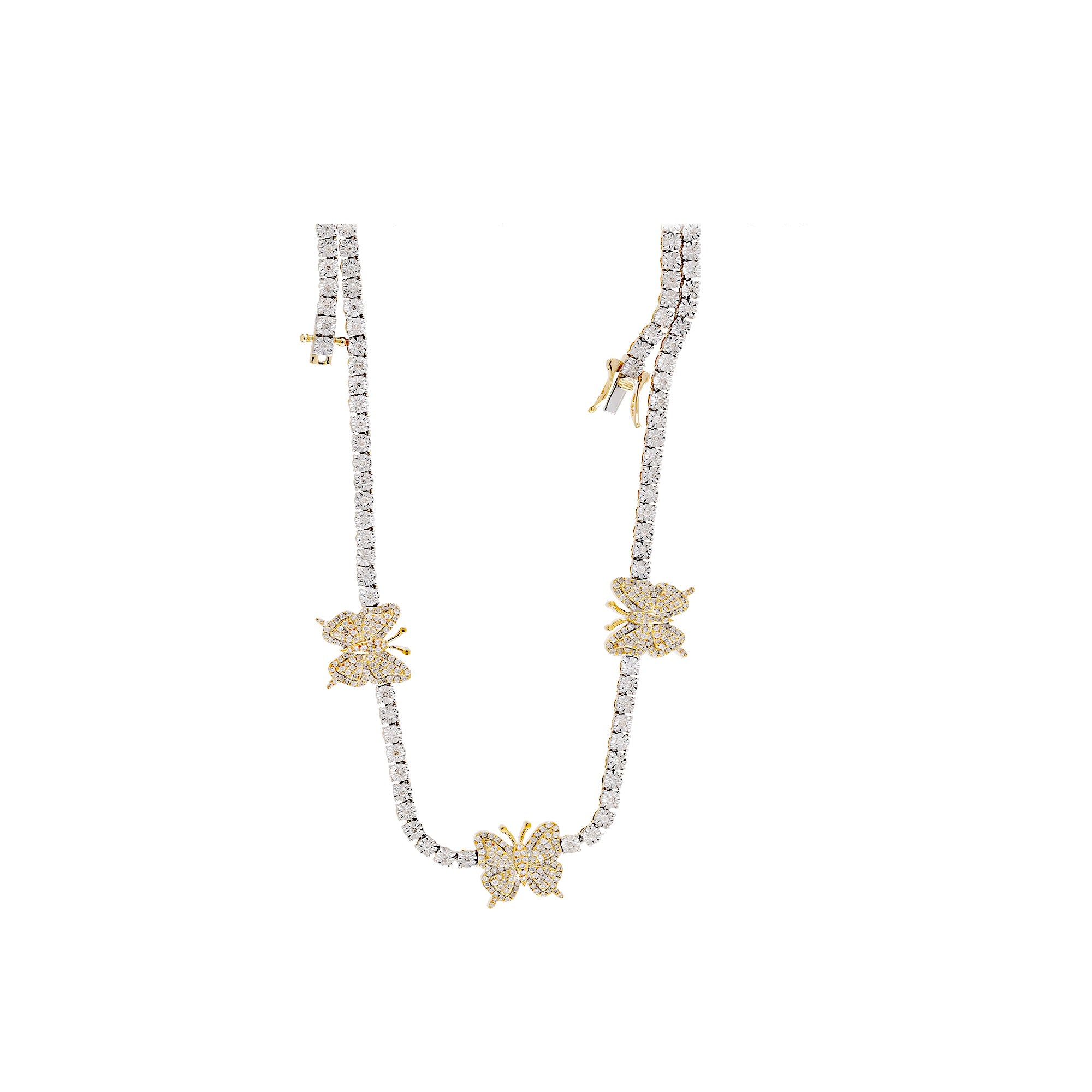 13.5mm illusion Diamond Butterfly Chain