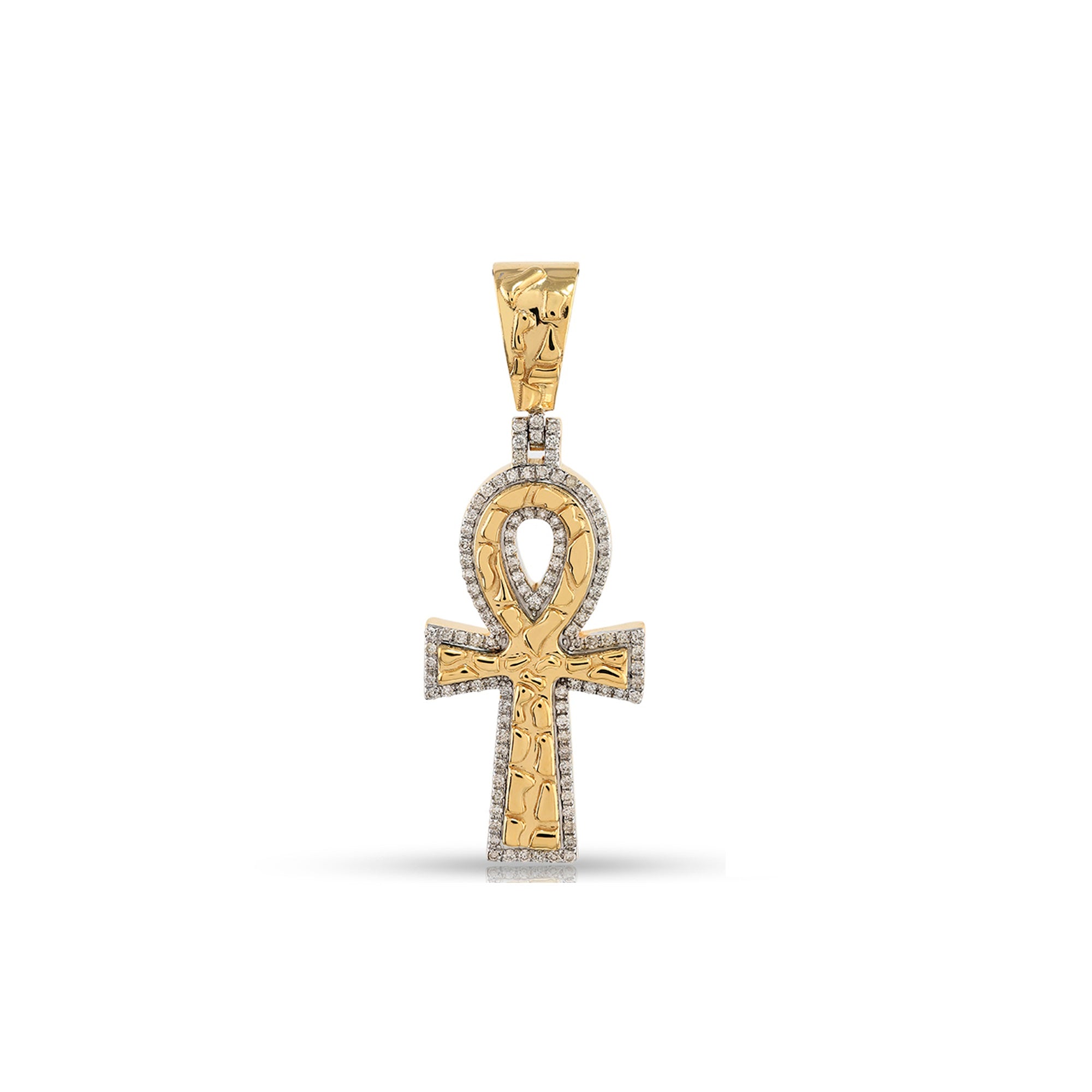 Yellow Gold Men's Cross pendant