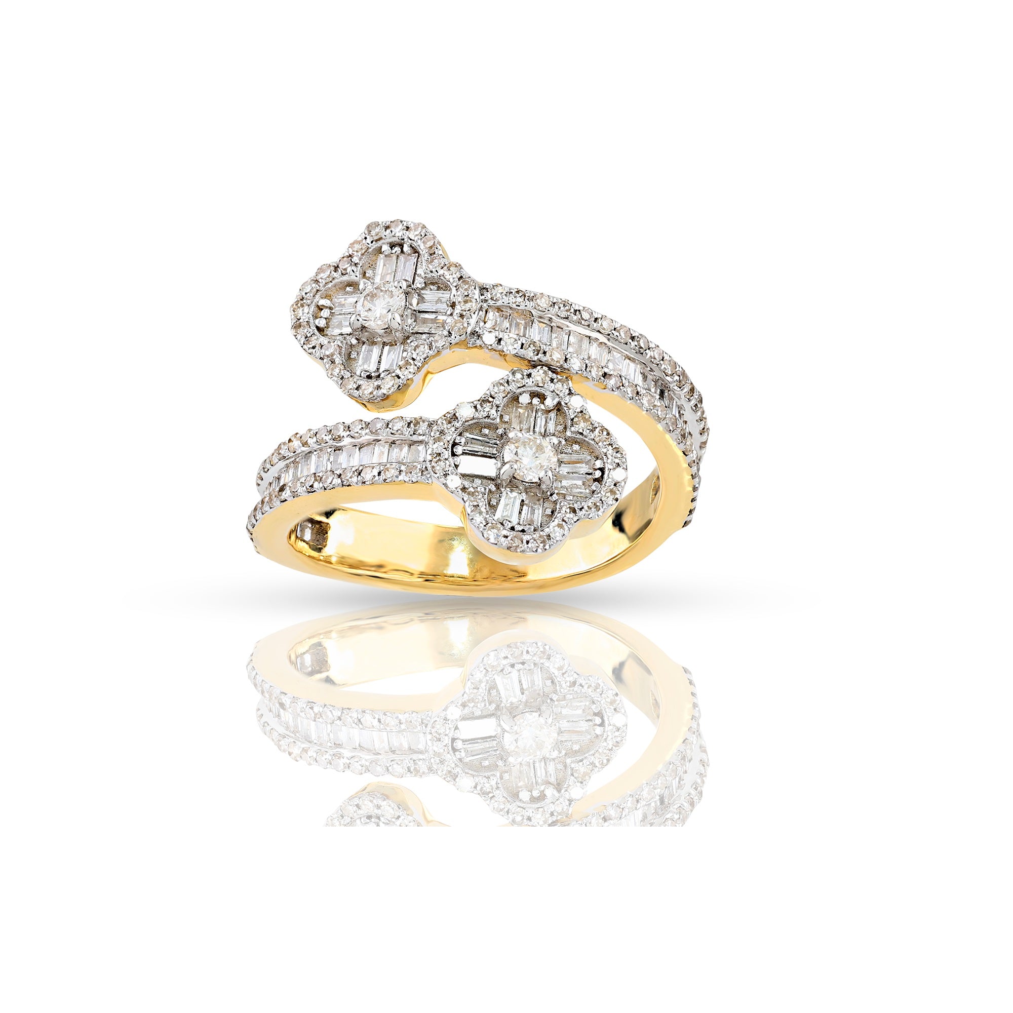 16mm Baguette Diamond Ring