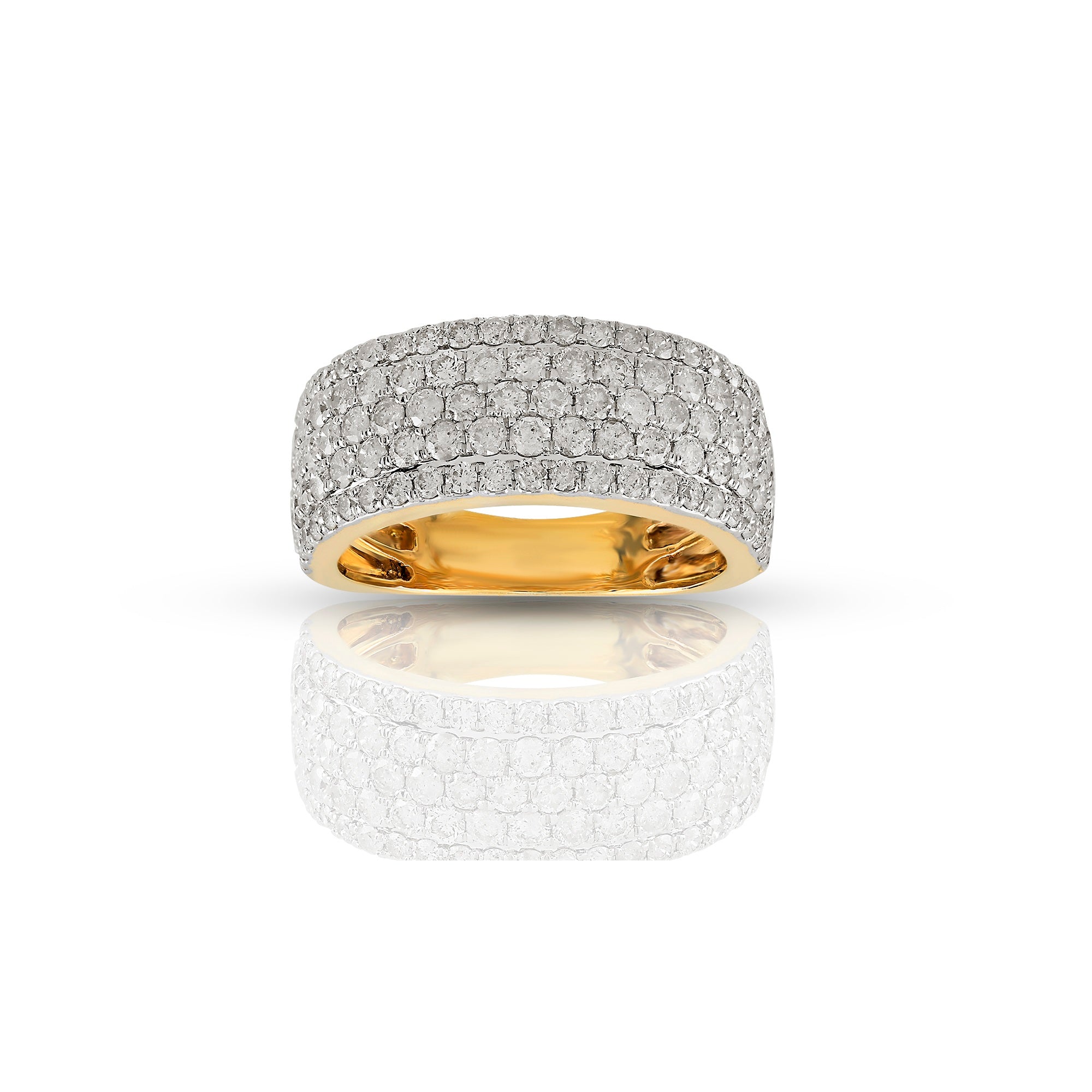 Round Diamonds Men's Ring