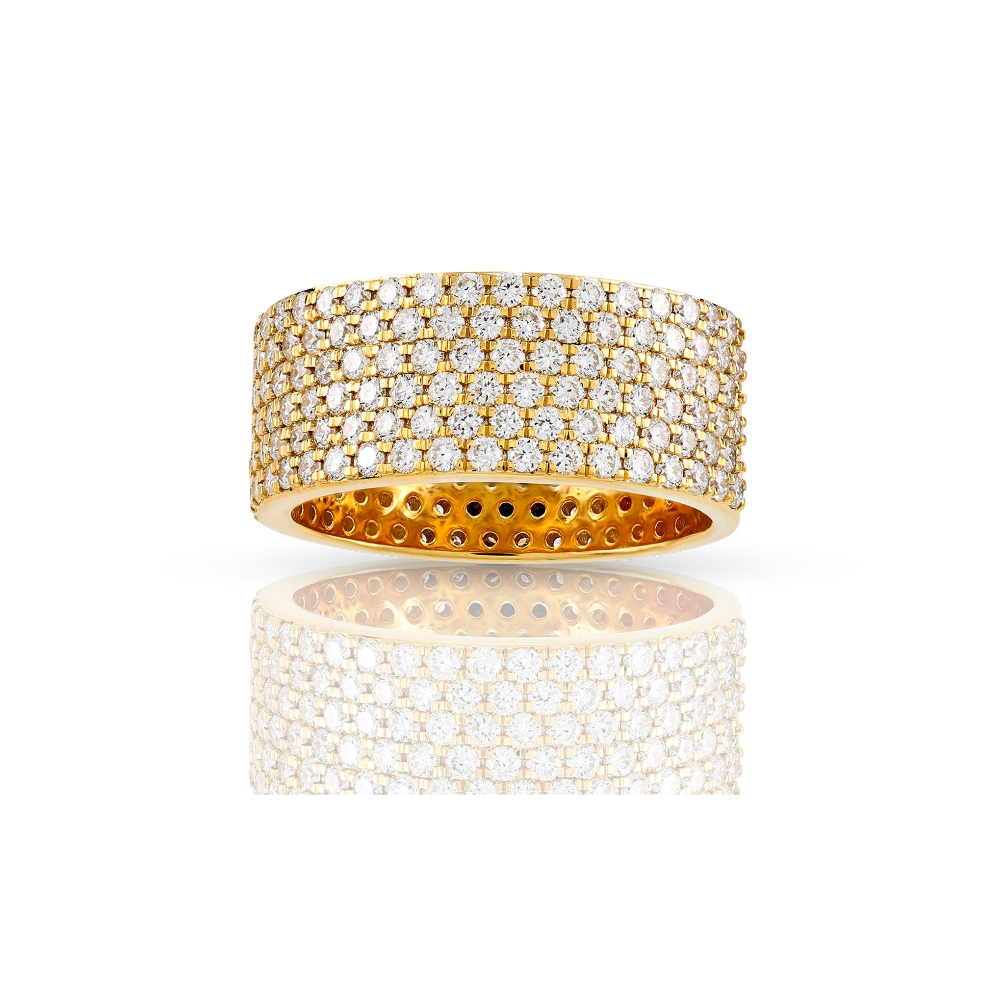 10.5mm Round Diamond Band Ring