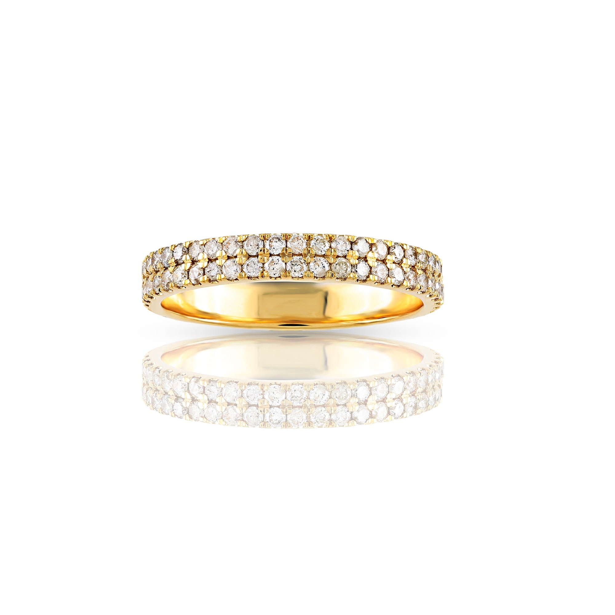 3.5mm Round Cut Diamond Band Ring